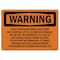 Signmission OSHA Warning Sign, 18" Height, Rigid Plastic, Fuel Dispensed From This Pump May Contain, Landscape OS-WS-P-1824-L-12151 - alternate 1